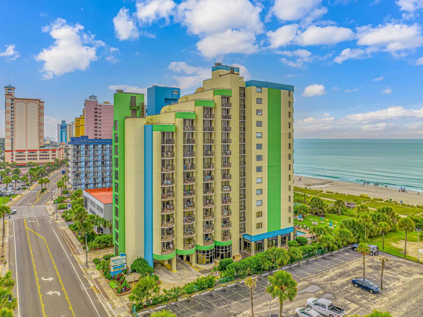 Ocean View Double Suite! Sleeps 4 Meridian Plaza 705 Myrtle Beach Exteriör bild