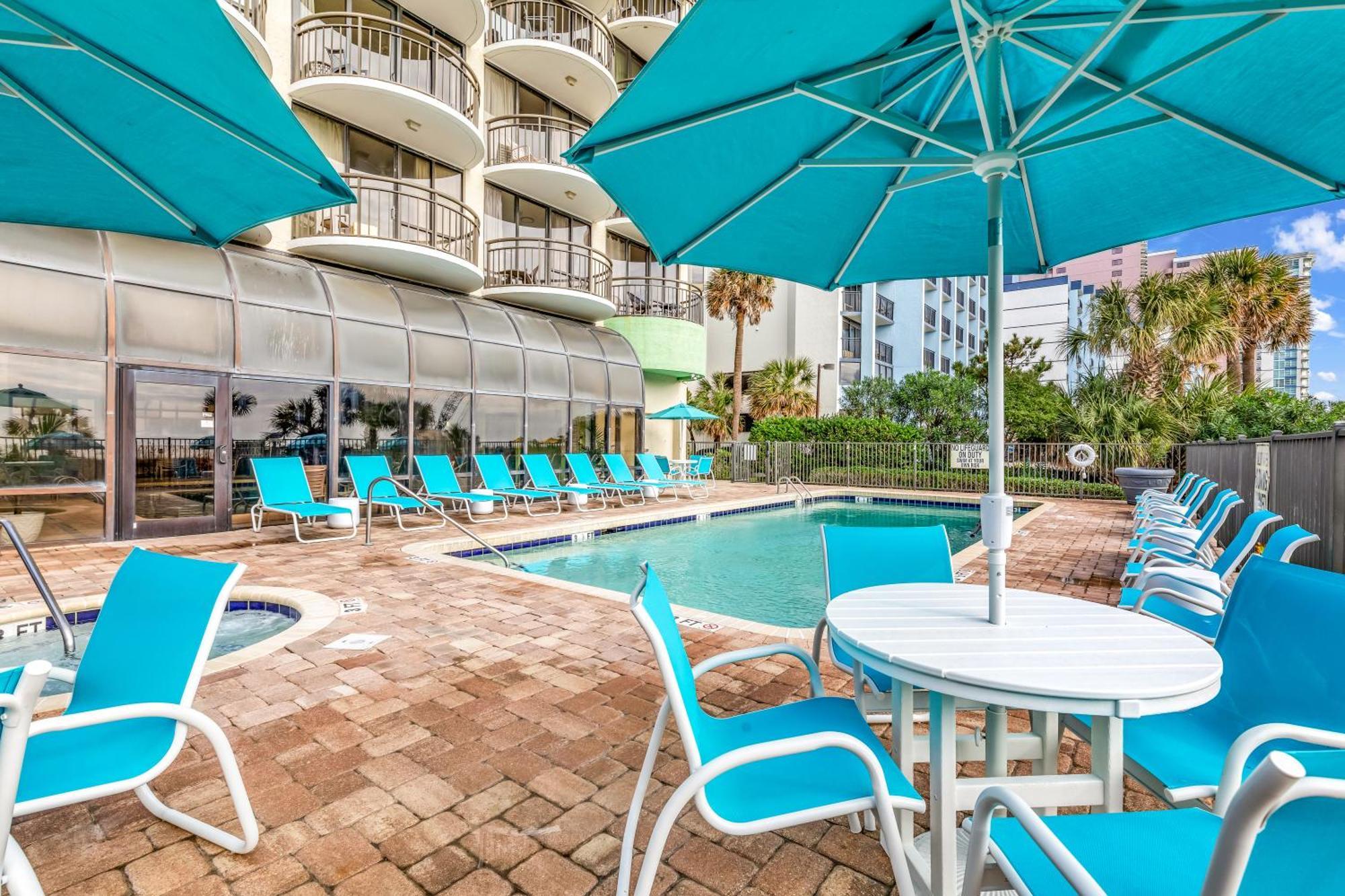 Ocean View Double Suite! Sleeps 4 Meridian Plaza 705 Myrtle Beach Exteriör bild