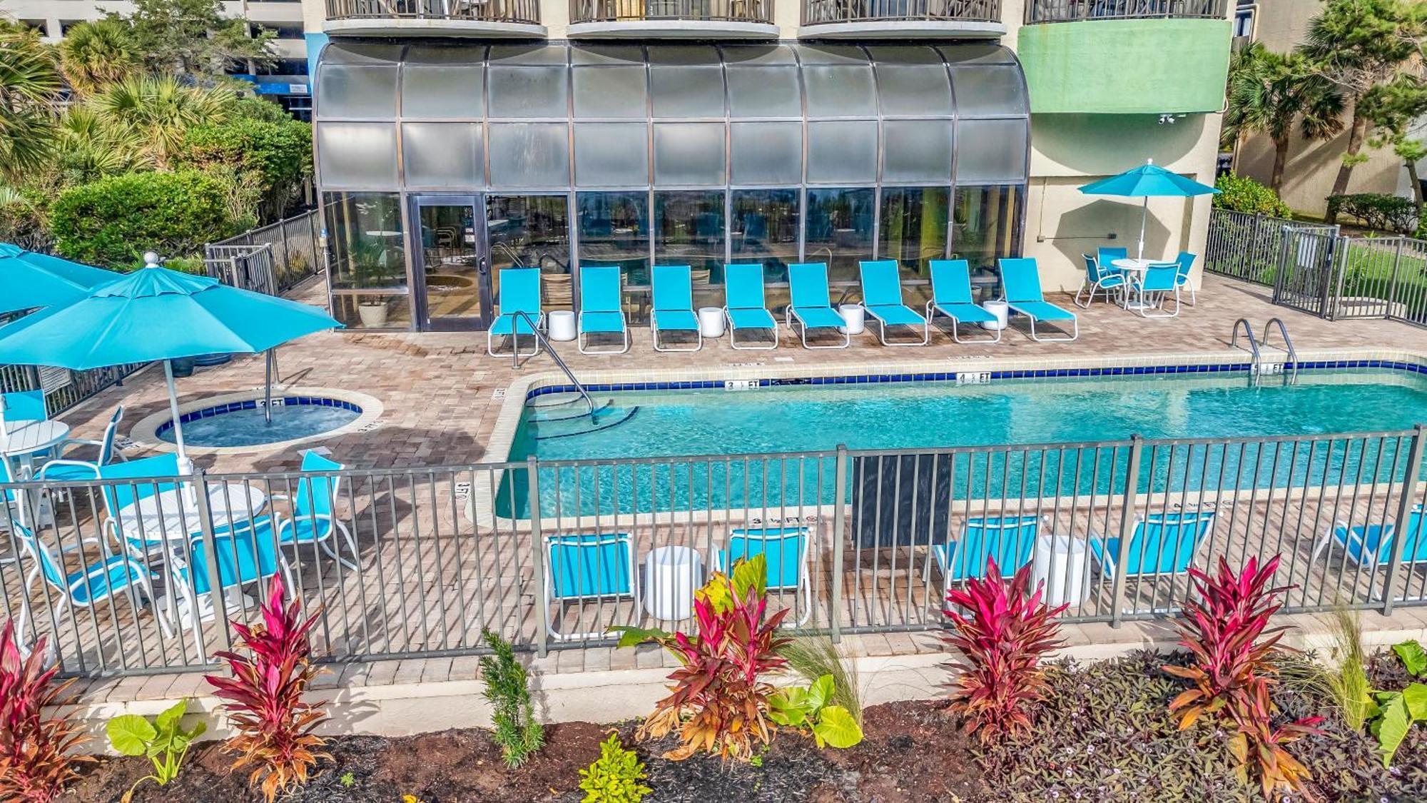 Ocean View Double Suite! Sleeps 4 Meridian Plaza 705 Myrtle Beach Exteriör bild