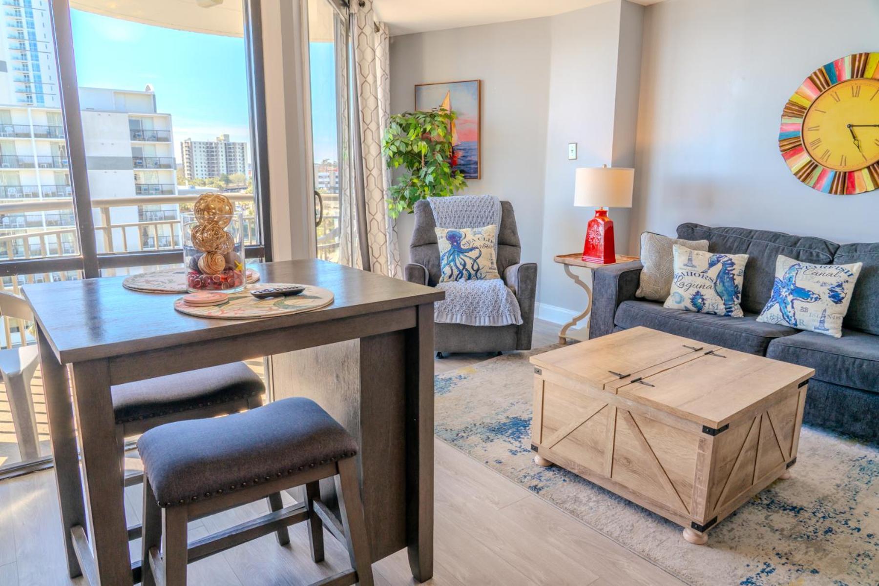 Ocean View Double Suite! Sleeps 4 Meridian Plaza 705 Myrtle Beach Exteriör bild