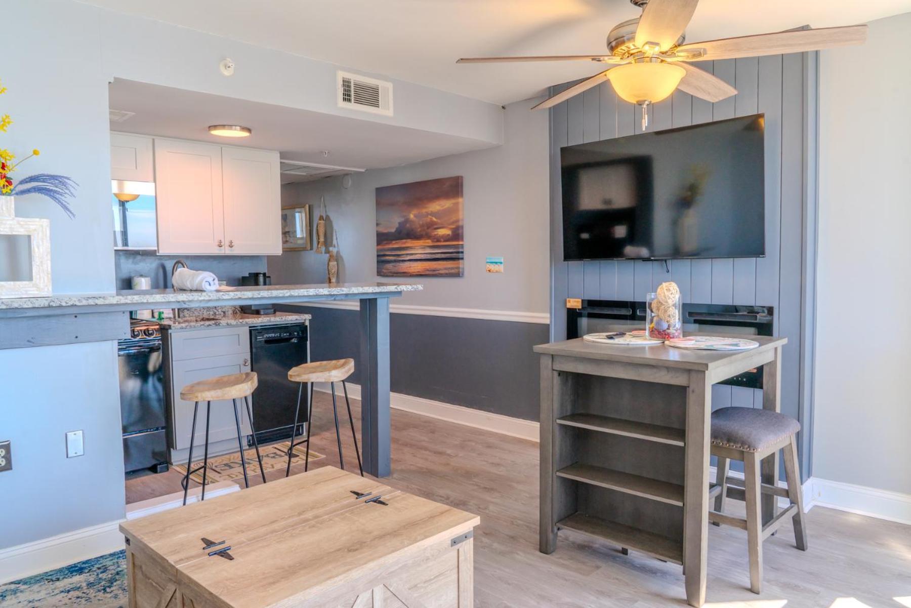 Ocean View Double Suite! Sleeps 4 Meridian Plaza 705 Myrtle Beach Exteriör bild